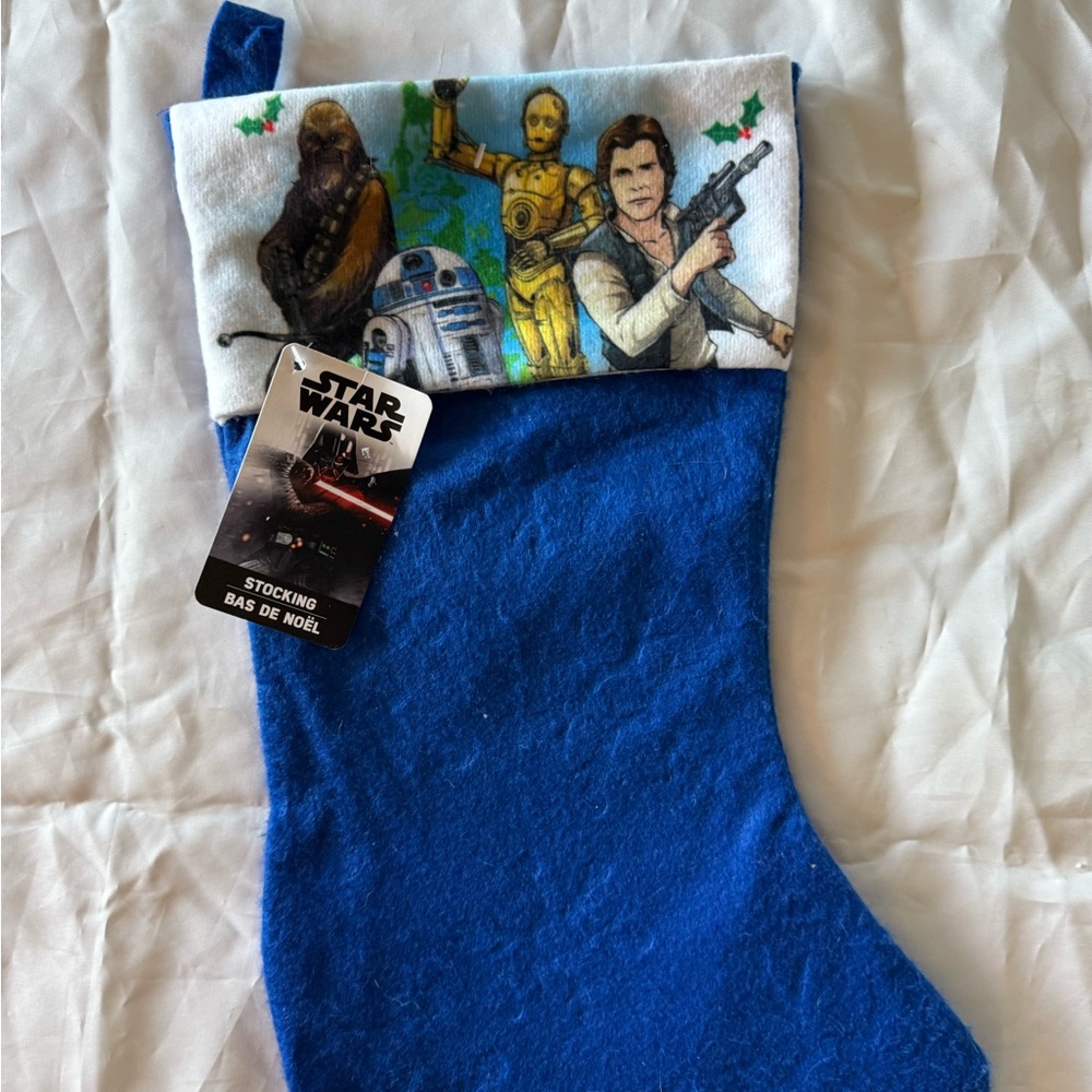 Star Wars Blue Stocking with Iconic Characters